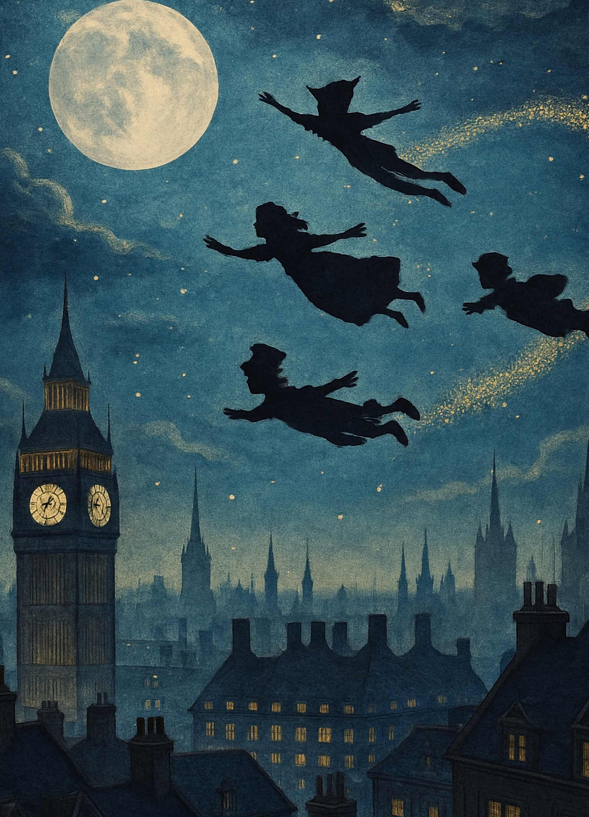 Peter Pan - A1 size large Decoupage Paper