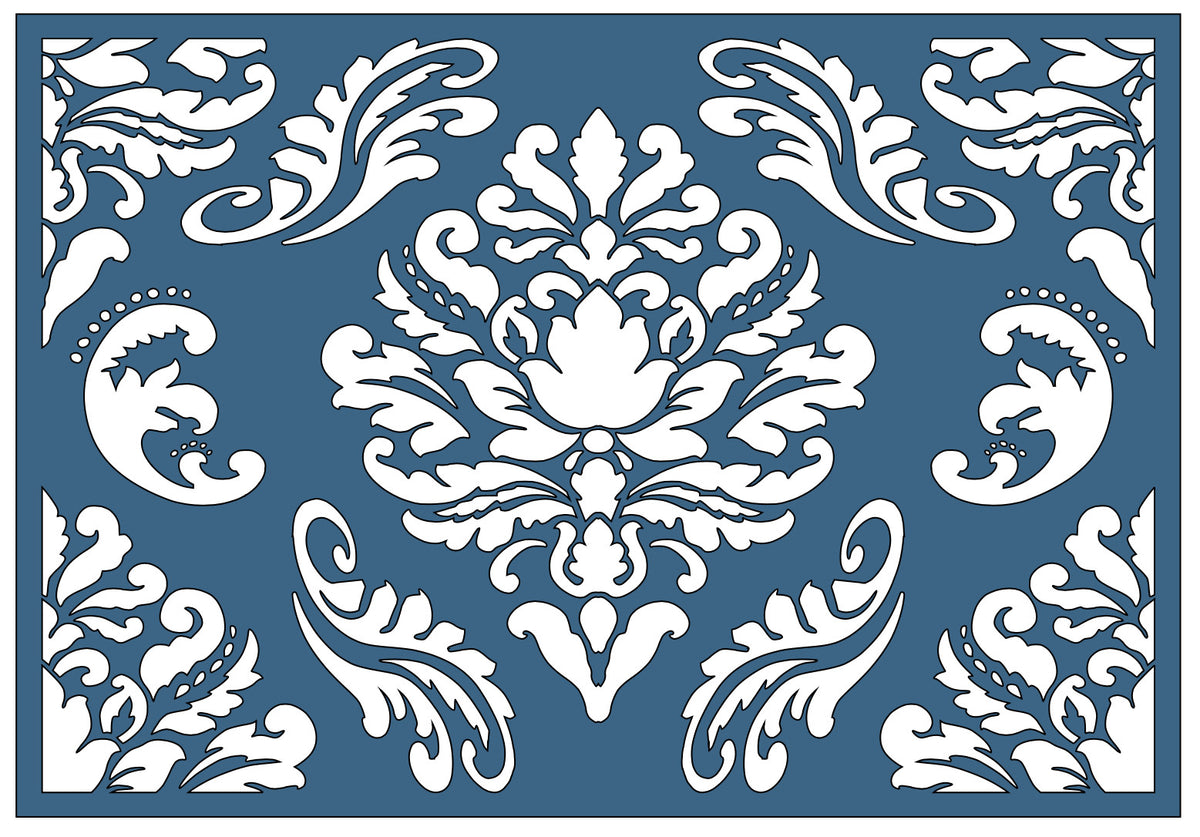 Full Pattern Vintage Damask - Belle Stencils