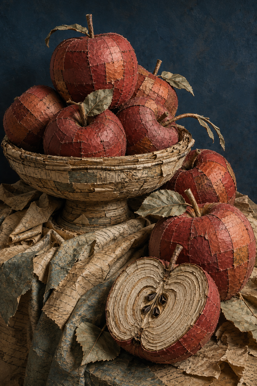 Apples - Mint Decoupage Paper