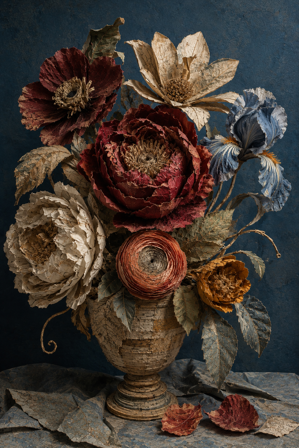 Arrangement - Mint Decoupage Paper
