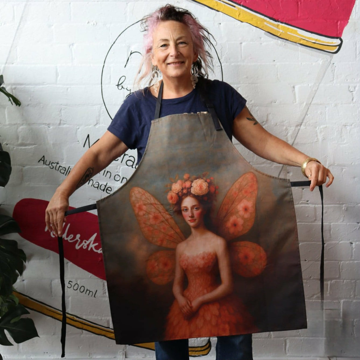 Mint By Michelle BUNDLE - Ethereal in Pink Apron & Tea Towel