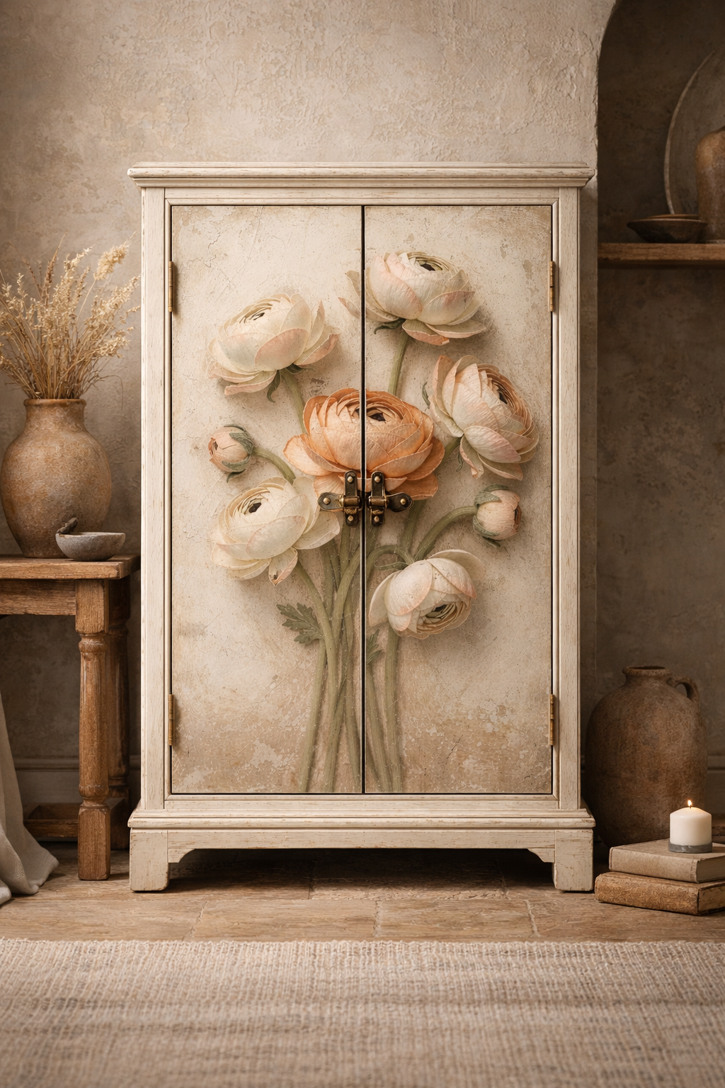 Blush - A1 size large Decoupage Paper