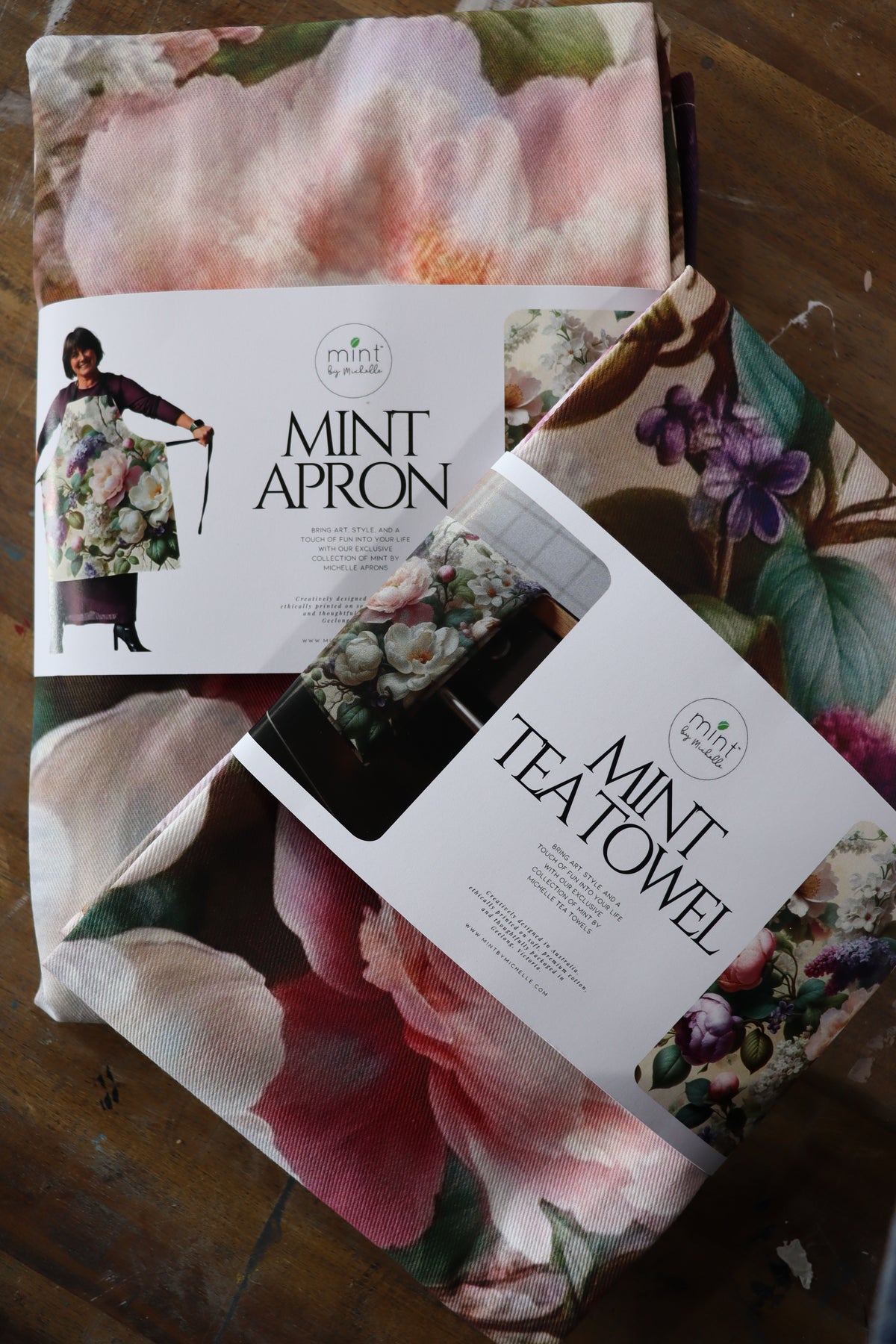 Mint By Michelle BUNDLE - Spring Serenade Apron & Tea Towel