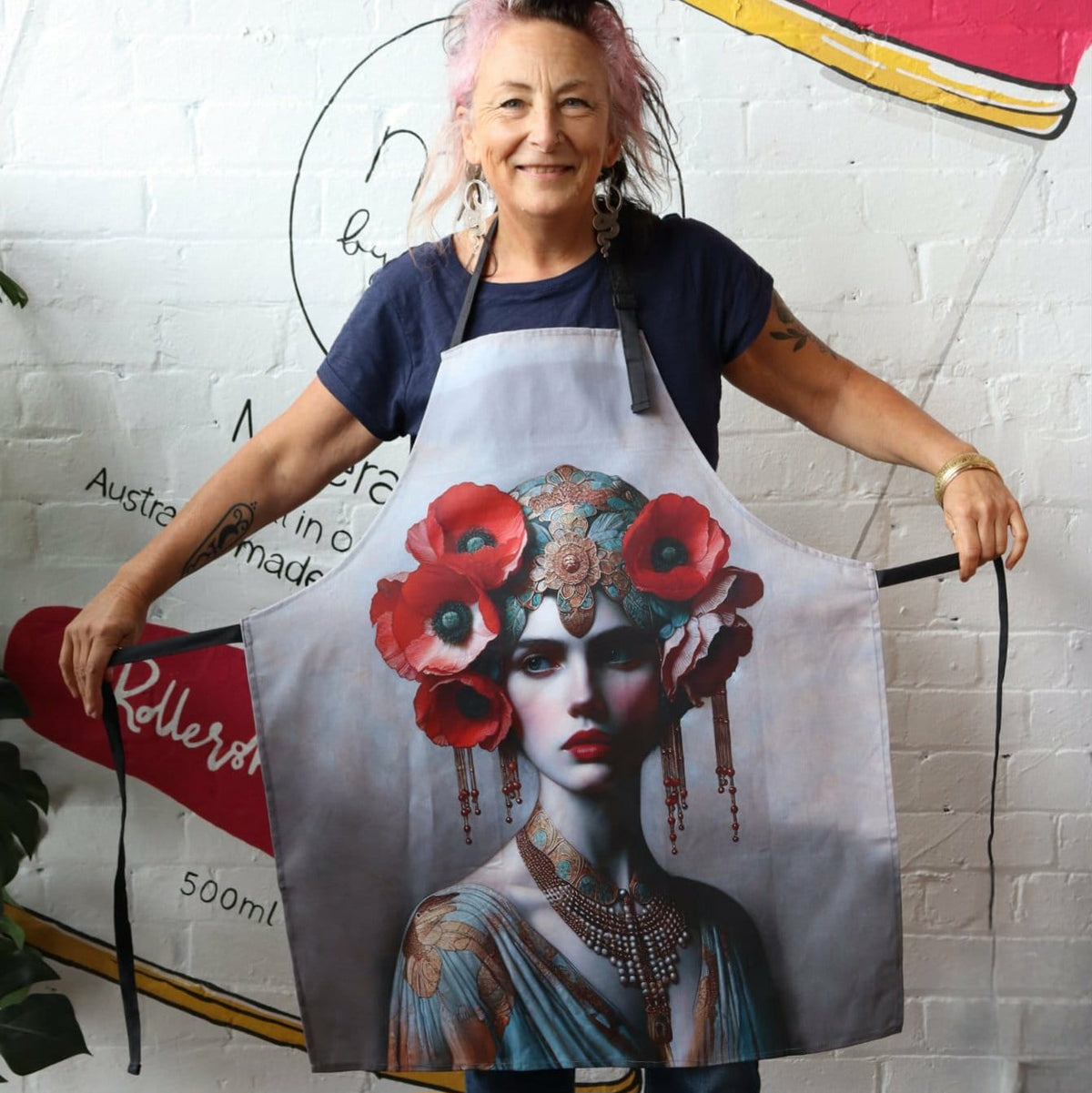 Mint By Michelle BUNDLE - Draped Apron & Tea Towel