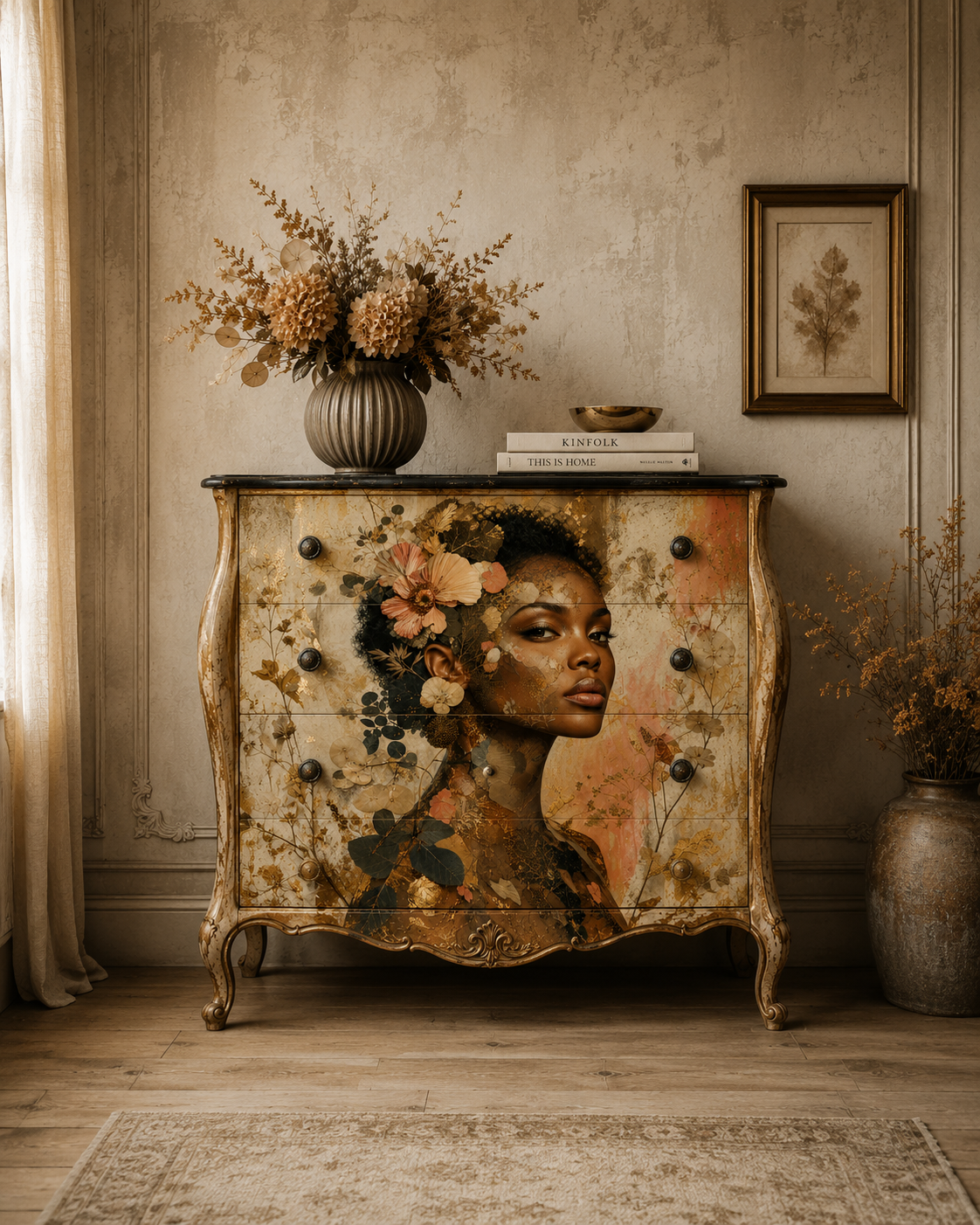 Earth & Gold - Mint Decoupage Paper
