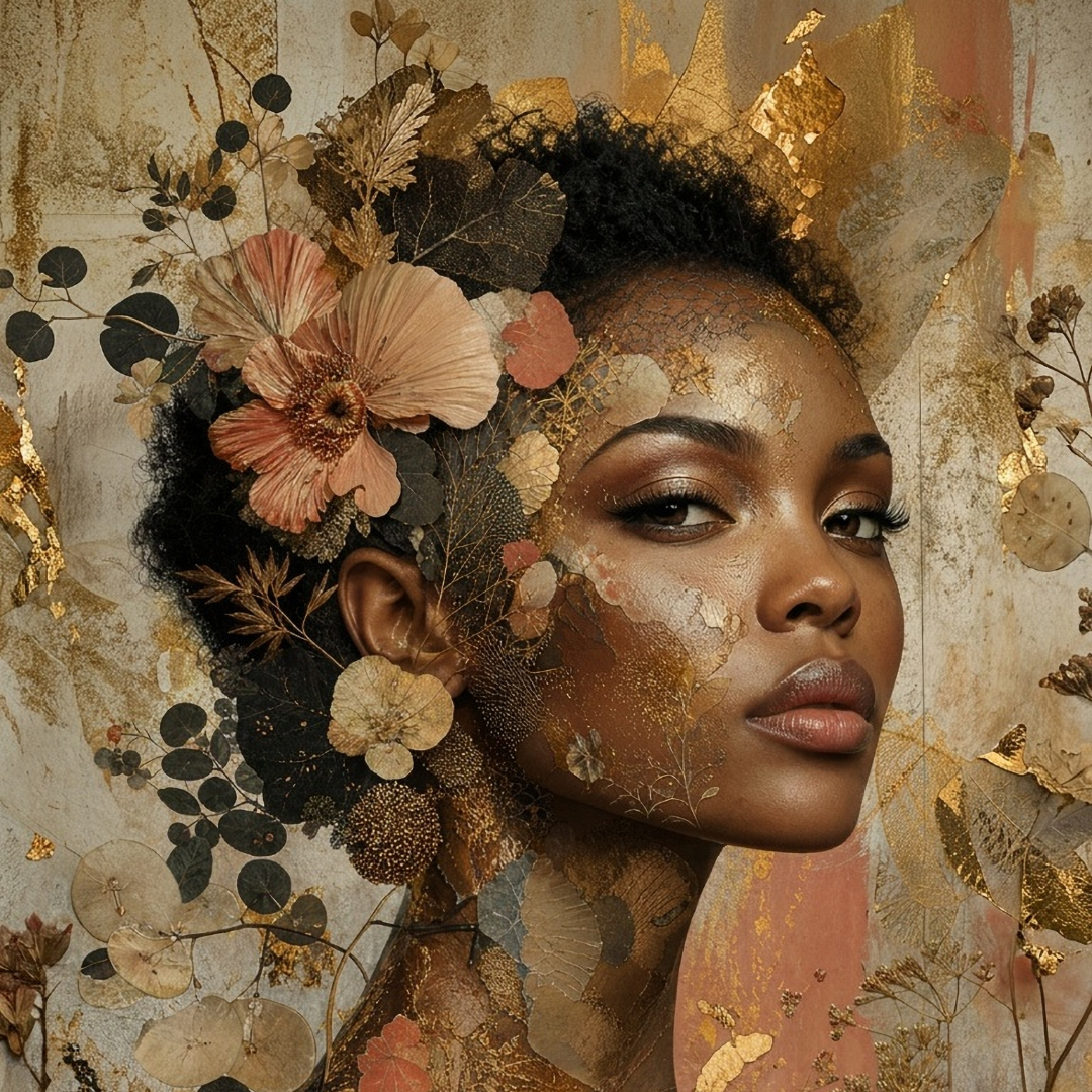Earth & Gold - Mint Decoupage Paper