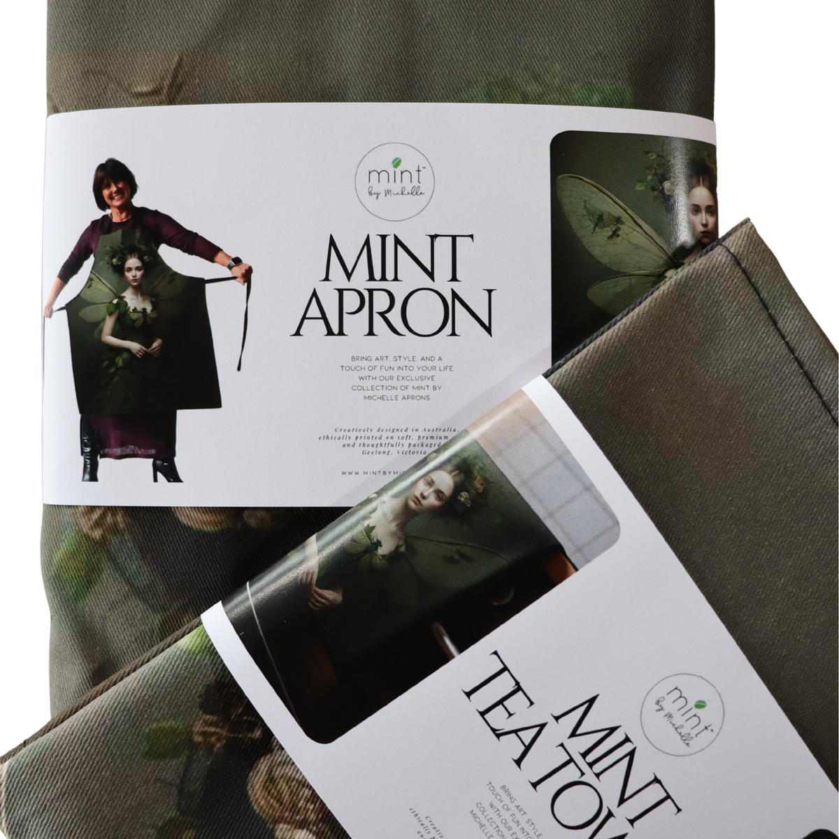 Mint By Michelle BUNDLE - Green Grace Apron & Tea Towel