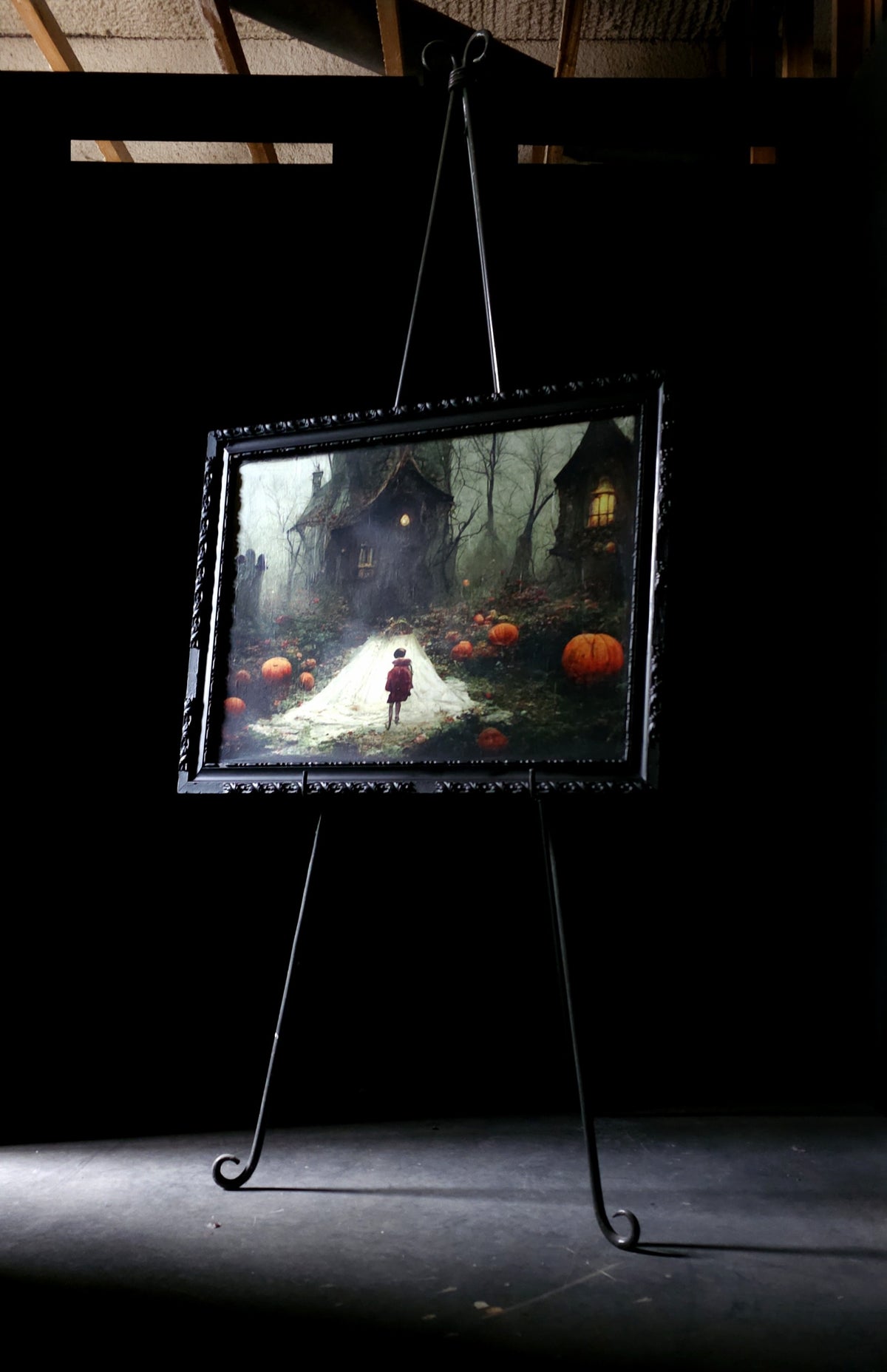 Haunted House 1 - Mint Decoupage Paper