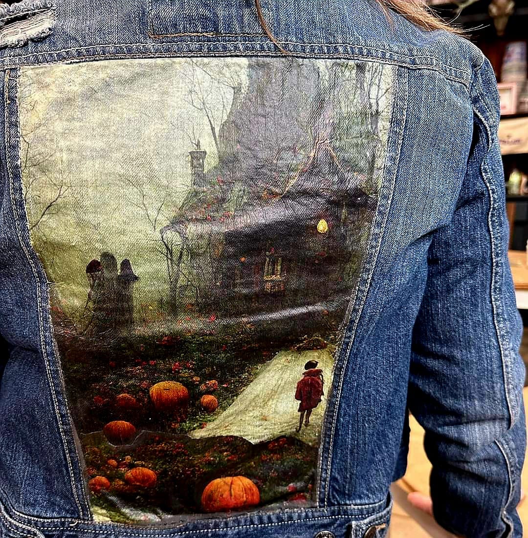 Haunted House 1 - Mint Decoupage Paper