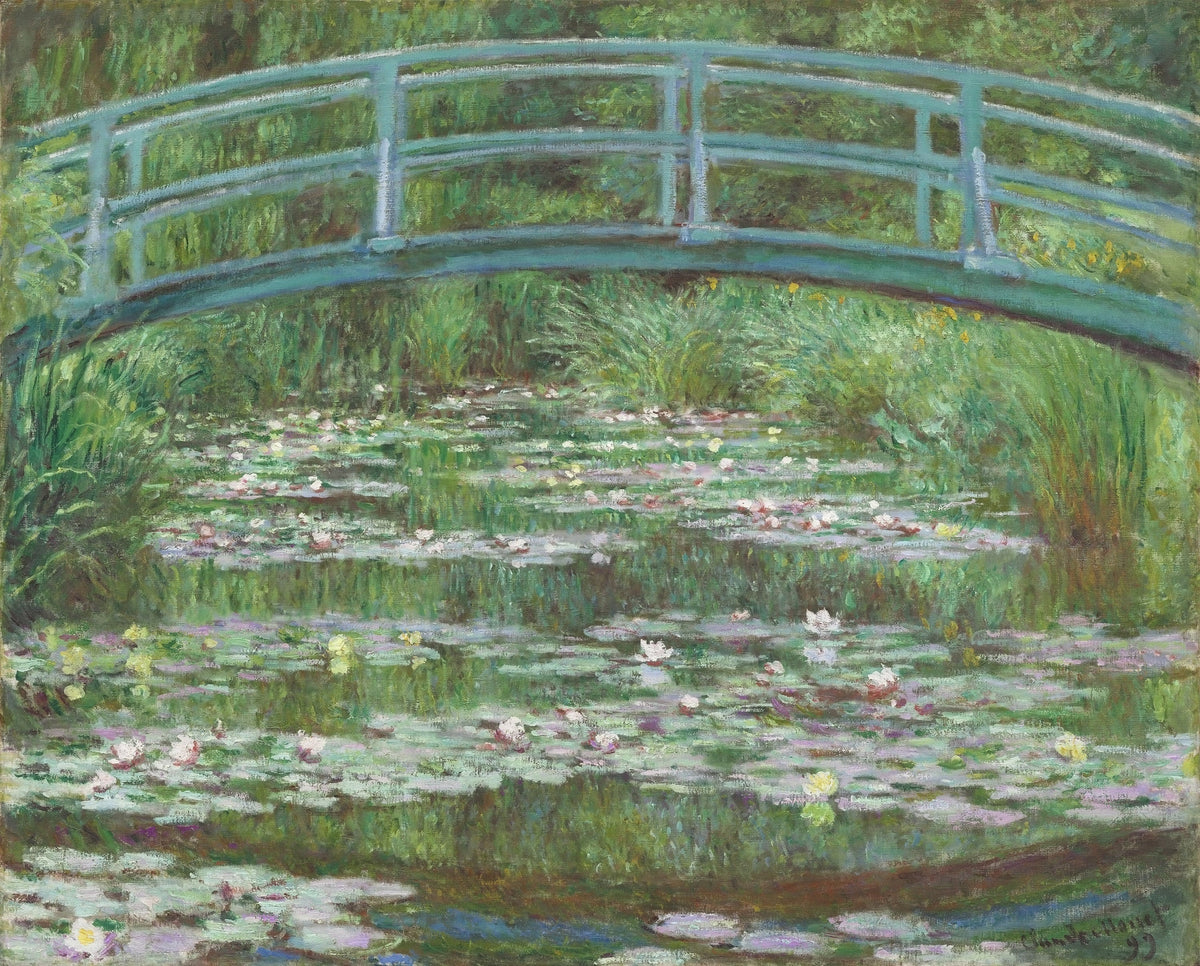 Monet&#39;s Bridge - A1 size large Decoupage Paper