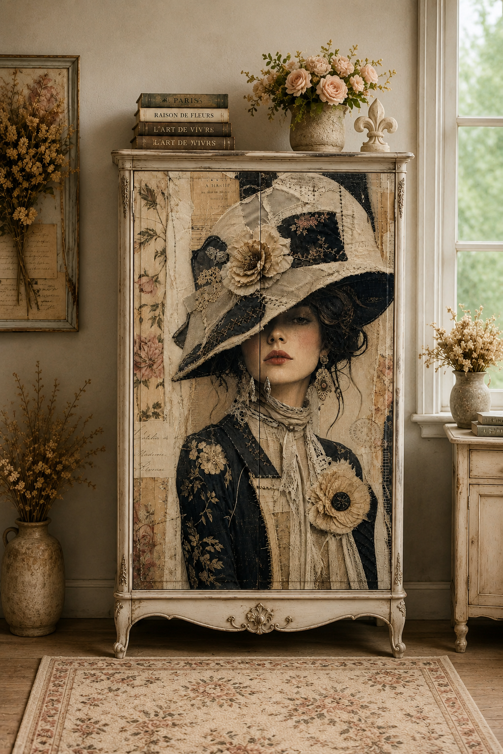 Linen & Lace - Mint Decoupage Paper