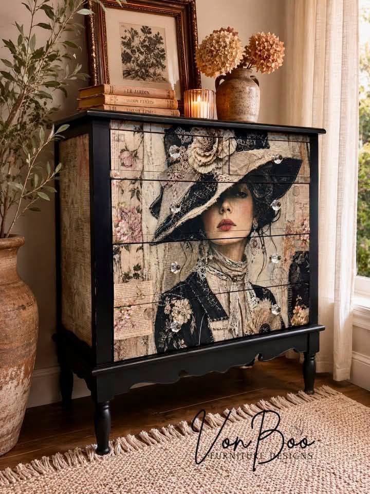 Linen & Lace - Mint Decoupage Paper
