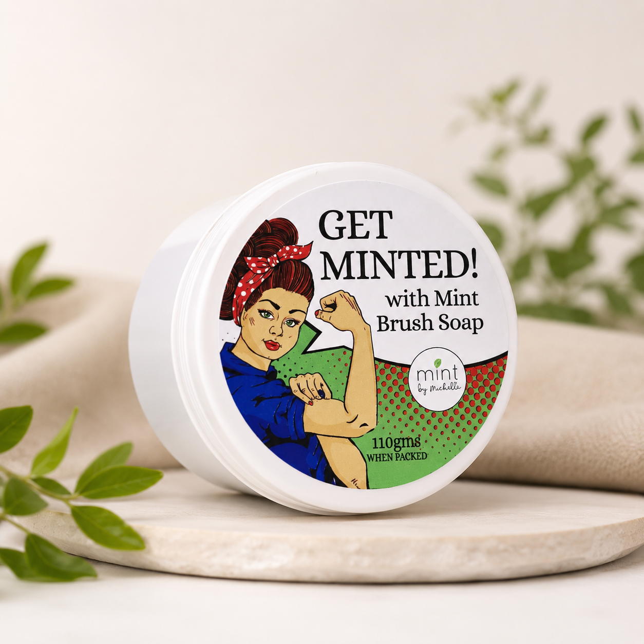 Mint Brush Soap