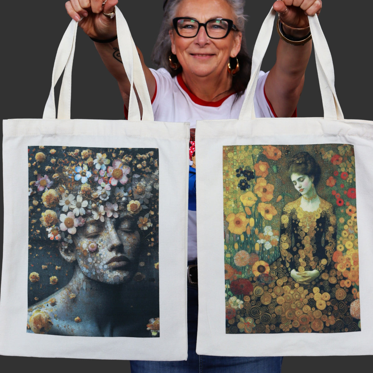 Tote-ally new Mint printed totes