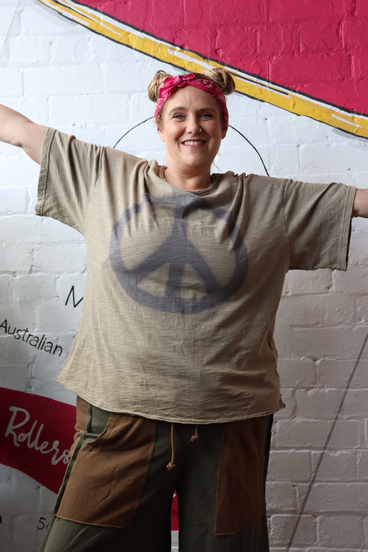Tan Peace T-Shirt