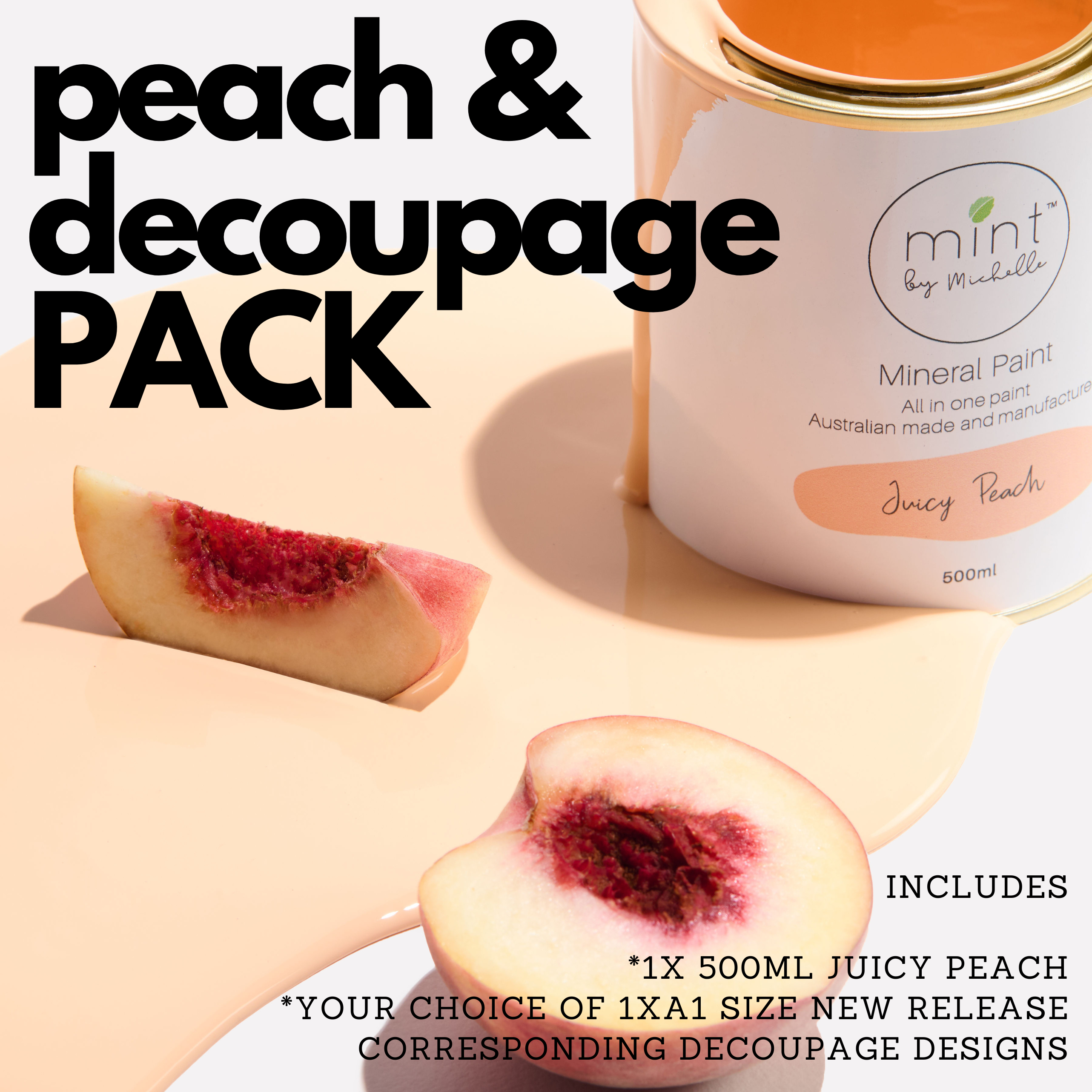 Peach & Decoupage PACK - NEW RELEASE!