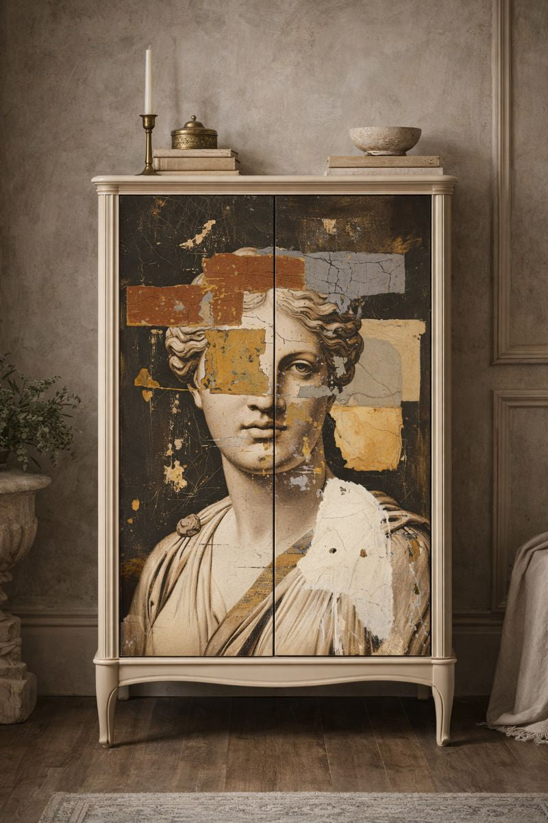 Plaster Bust - A1 size large Decoupage Paper