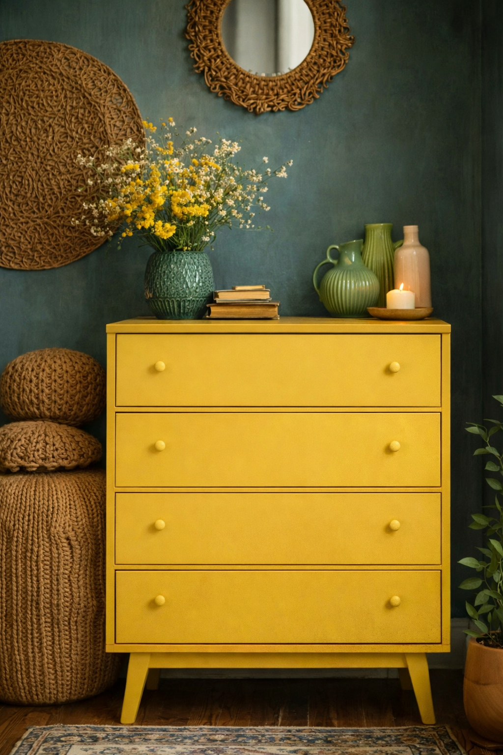 Retro Wallpaper Mint Mineral Paint