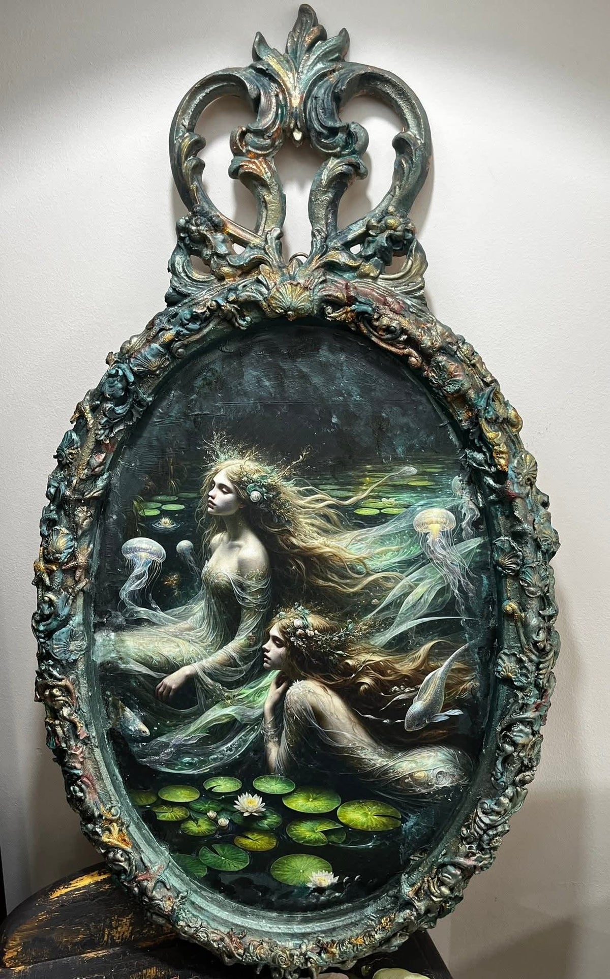 Song of the Water Spirits - Mint Decoupage Paper