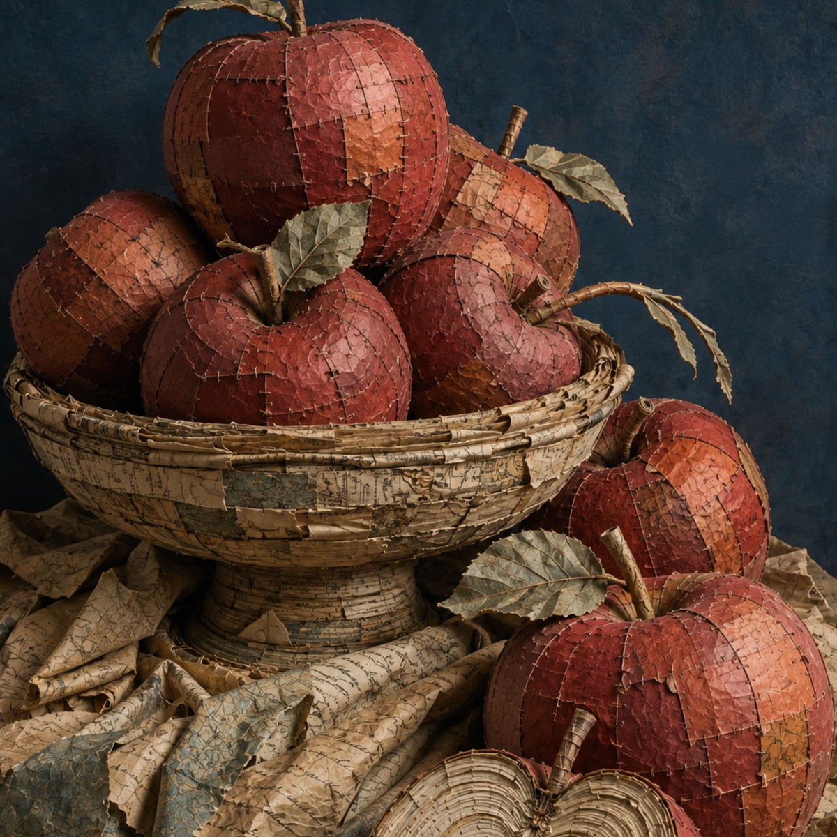 Apples - Mint Decoupage Paper