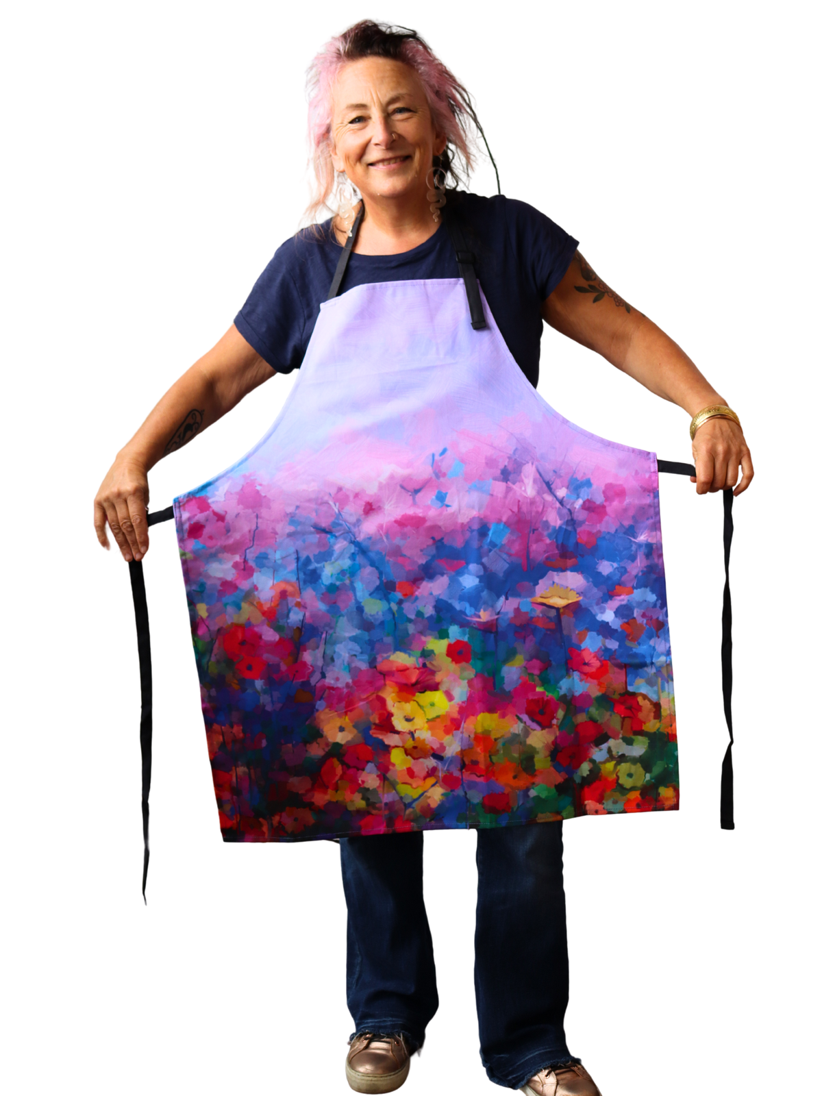 Mint By Michelle Apron - Field Of Mauve