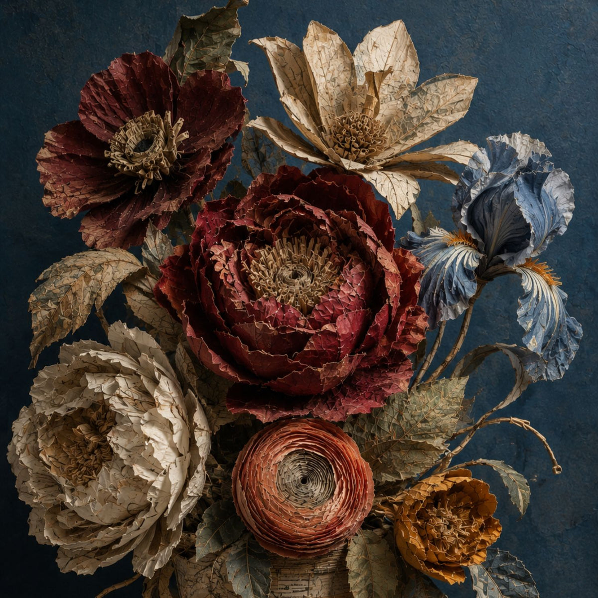 Arrangement - Mint Decoupage Paper