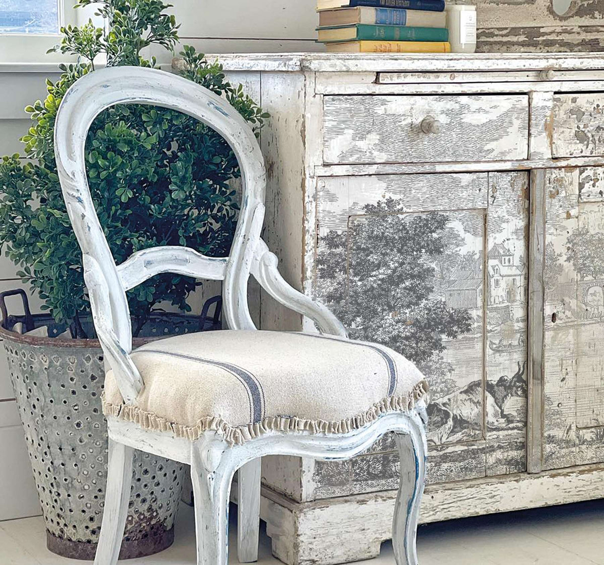 Summer Villa - IOD Paint Inlay