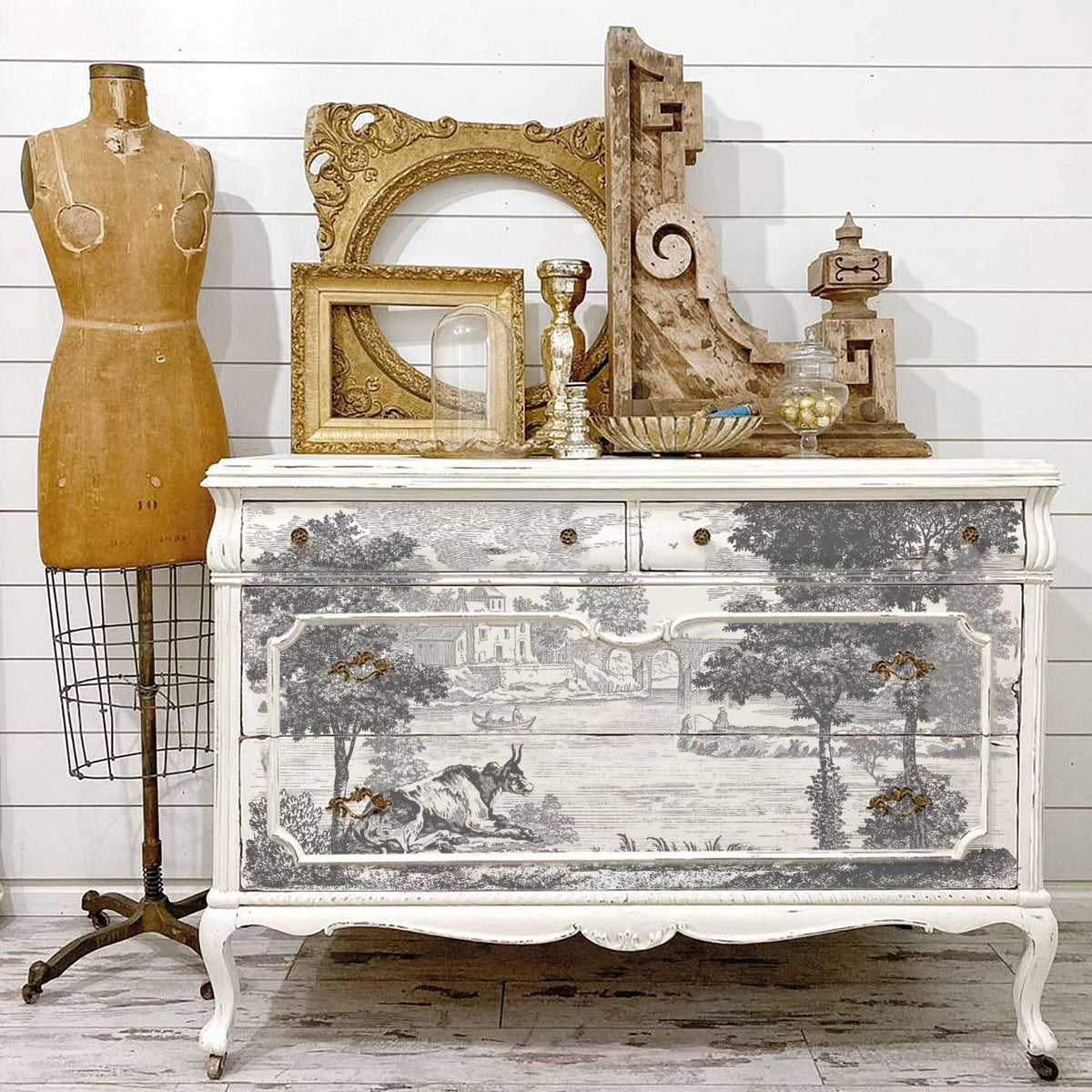 Summer Villa - IOD Paint Inlay