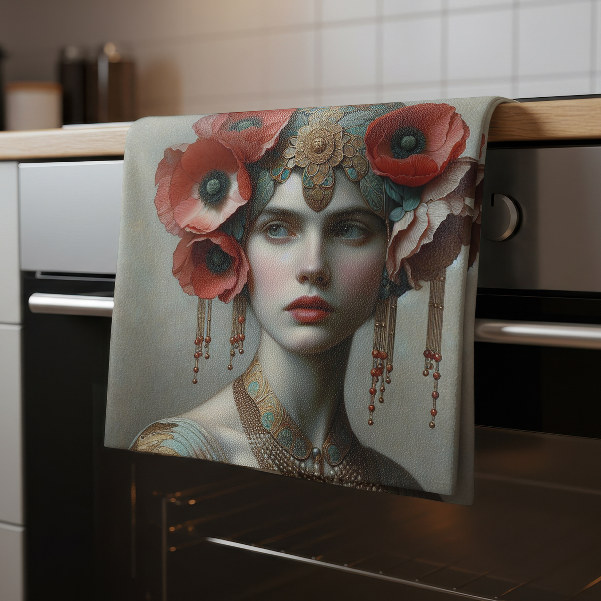 Mint Tea Towels - Draped