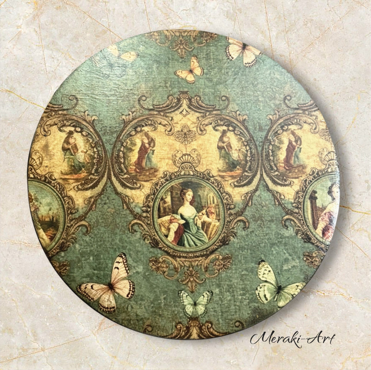 Versailles on Repeat - Mint Decoupage Paper