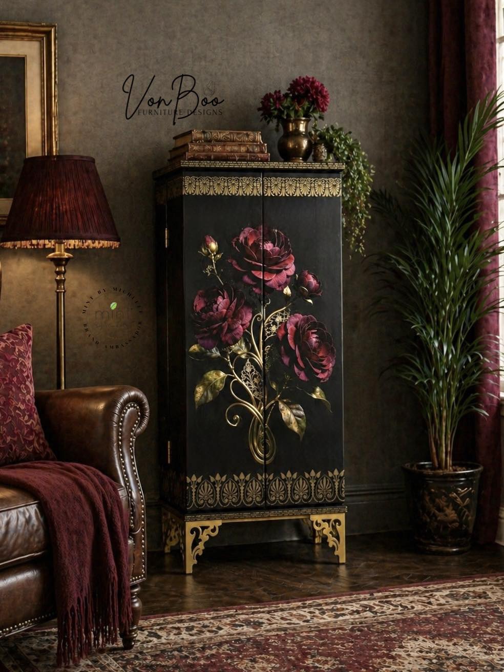 Gilded Bloom - Mint Decoupage Paper