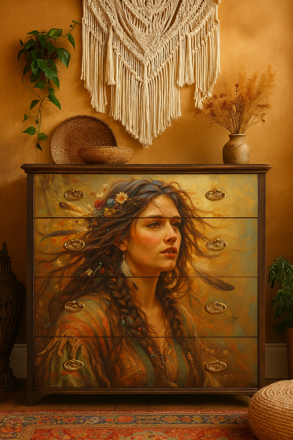 Wild Child - A1 size large Decoupage Paper