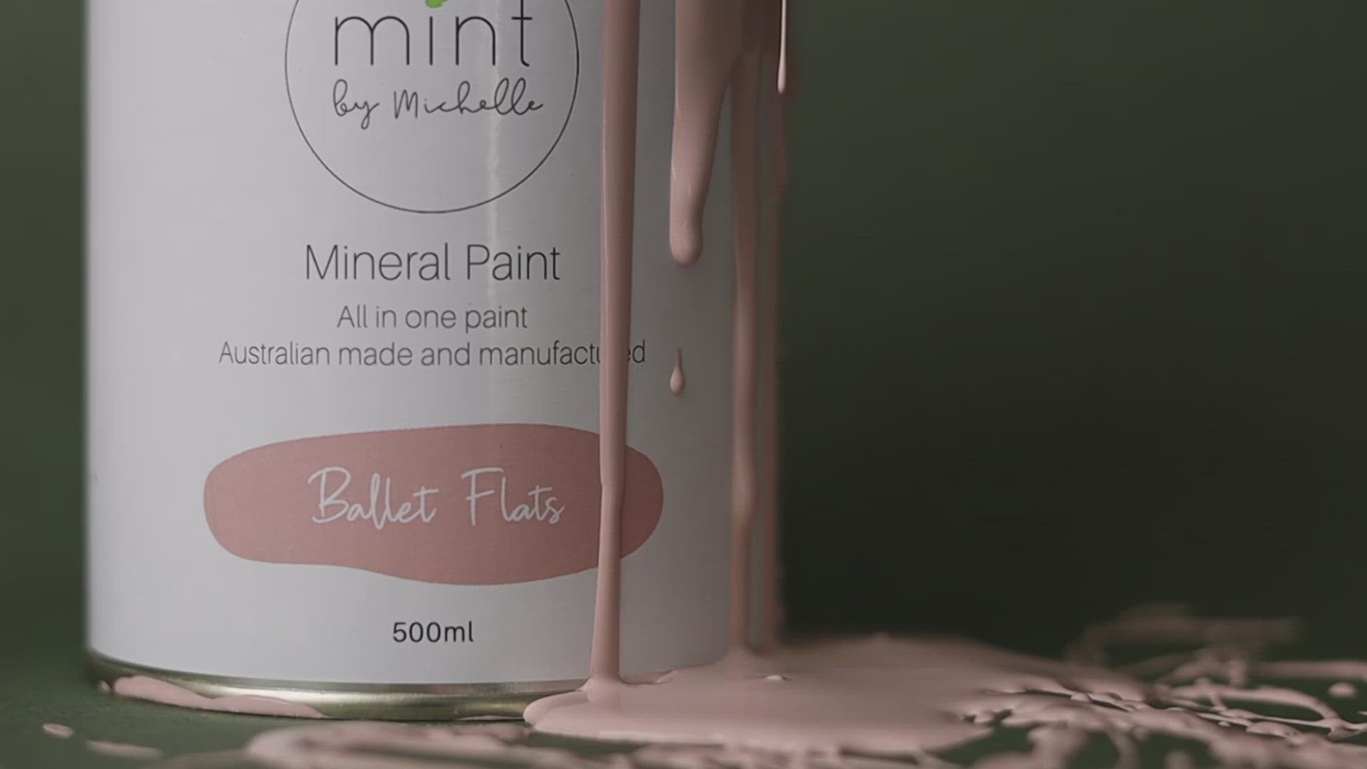 Ballet Flats Mint Mineral Paint
