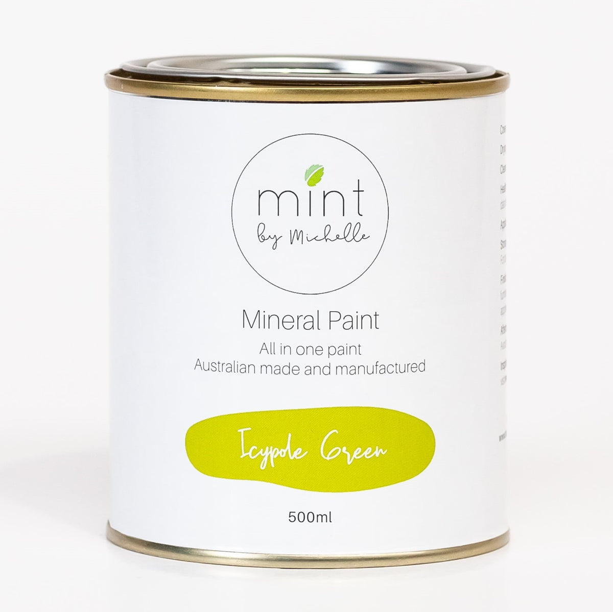 Icypole Green Mint Mineral Paint