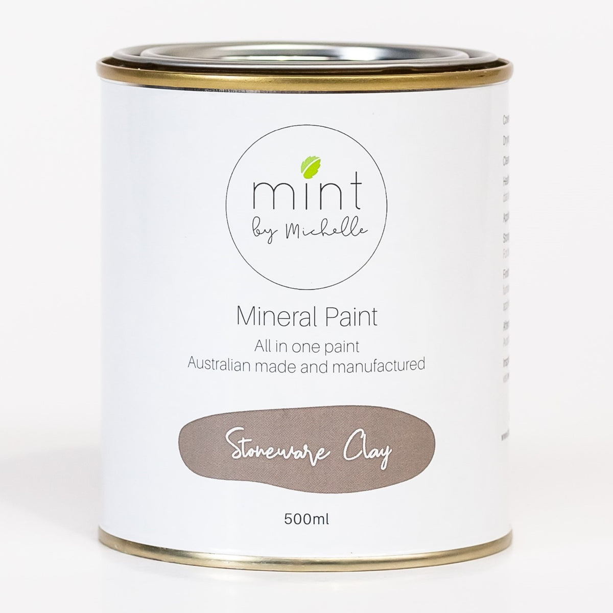 Stoneware Clay Mint Mineral Paint