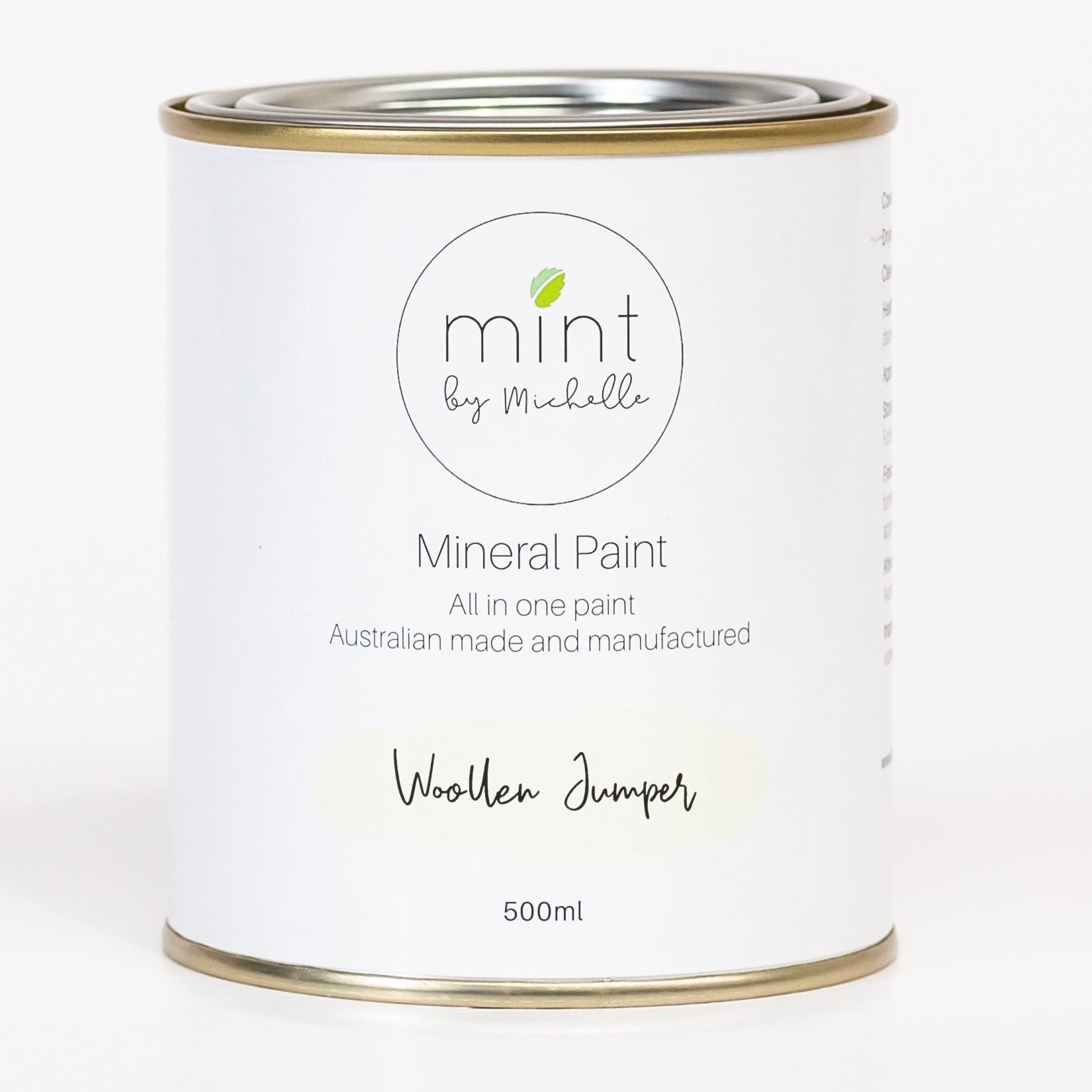 Woollen Jumper Mint Mineral Paint